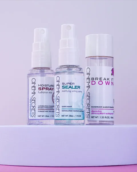 Cinema Secrets Prep & Set Skin Essentials Kit voyage teint 3 pièces