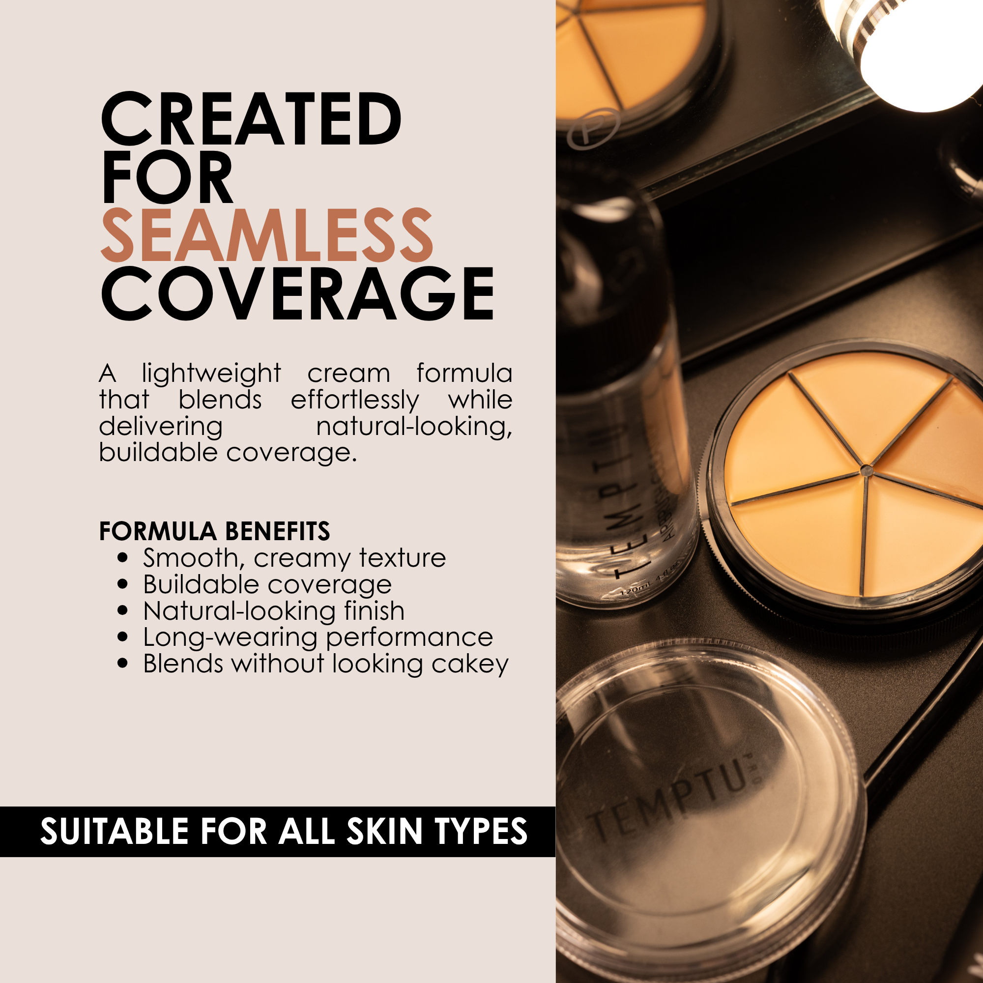 TEMPTU S/B Concealer Wheel palette correcteur 5 teintes