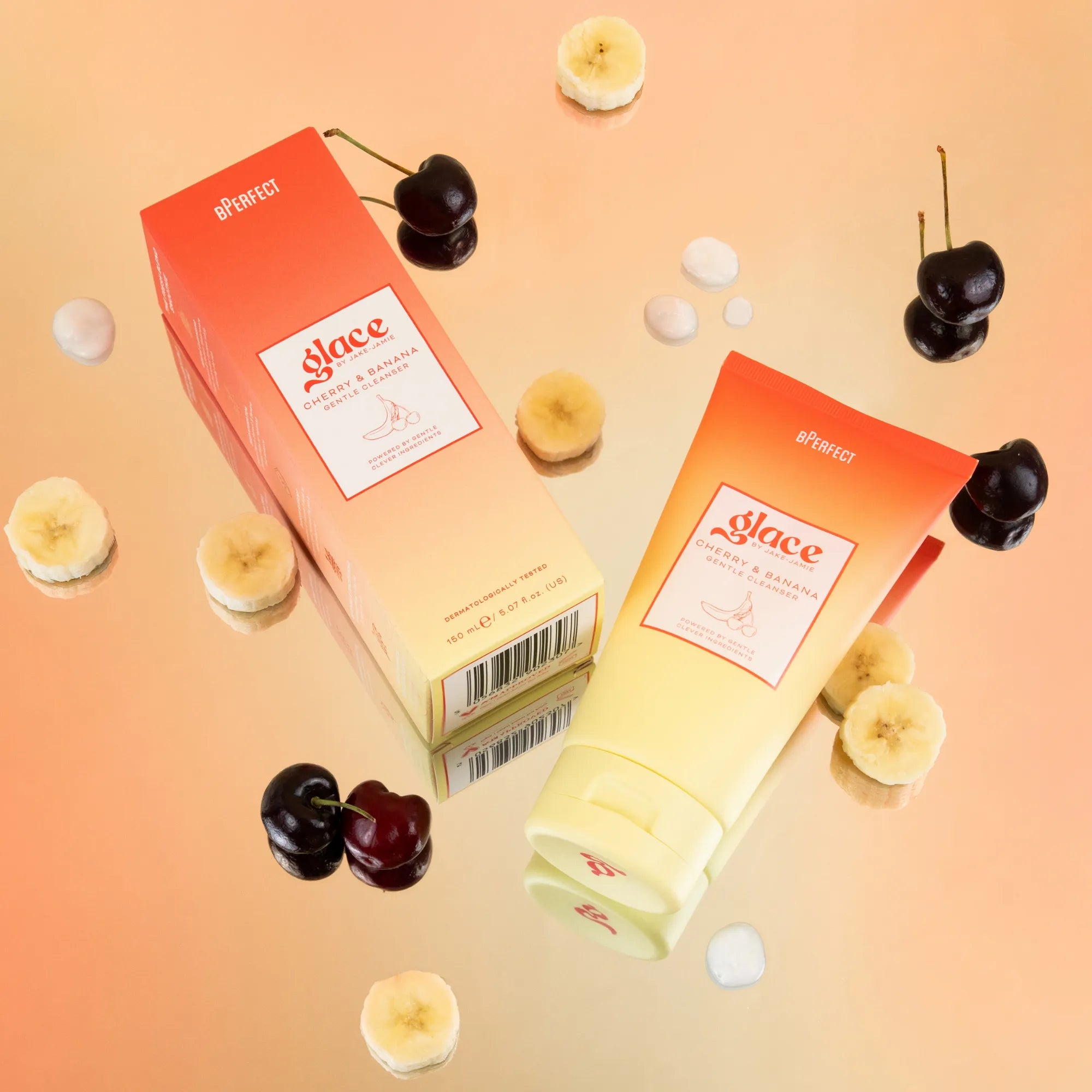 BPerfect Glace Cherry Banana Nettoyant Doux Visage 150 ml