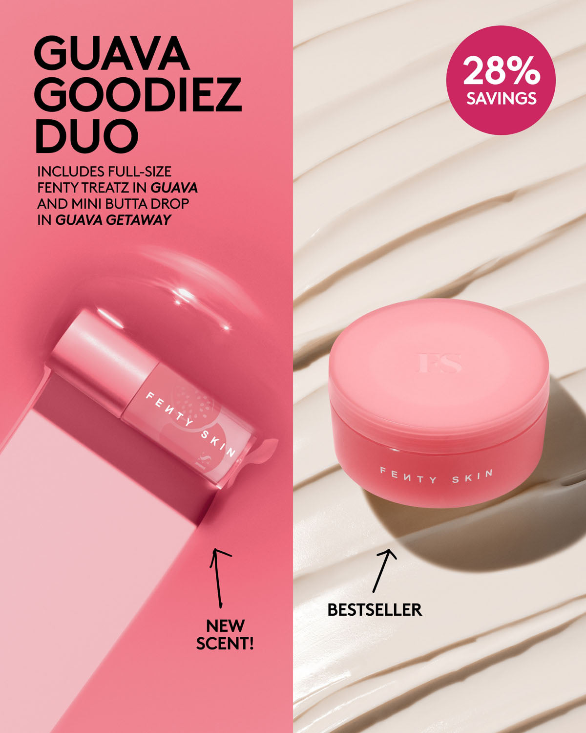Fenty Beauty Sets+Bundles Guava Goodiez Duo Lèvres Corps Goyave