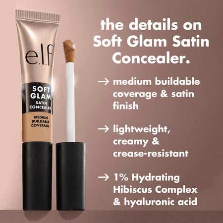 e.l.f. Soft Glam Satin Concealer anti-cernes couvrance moyenne
