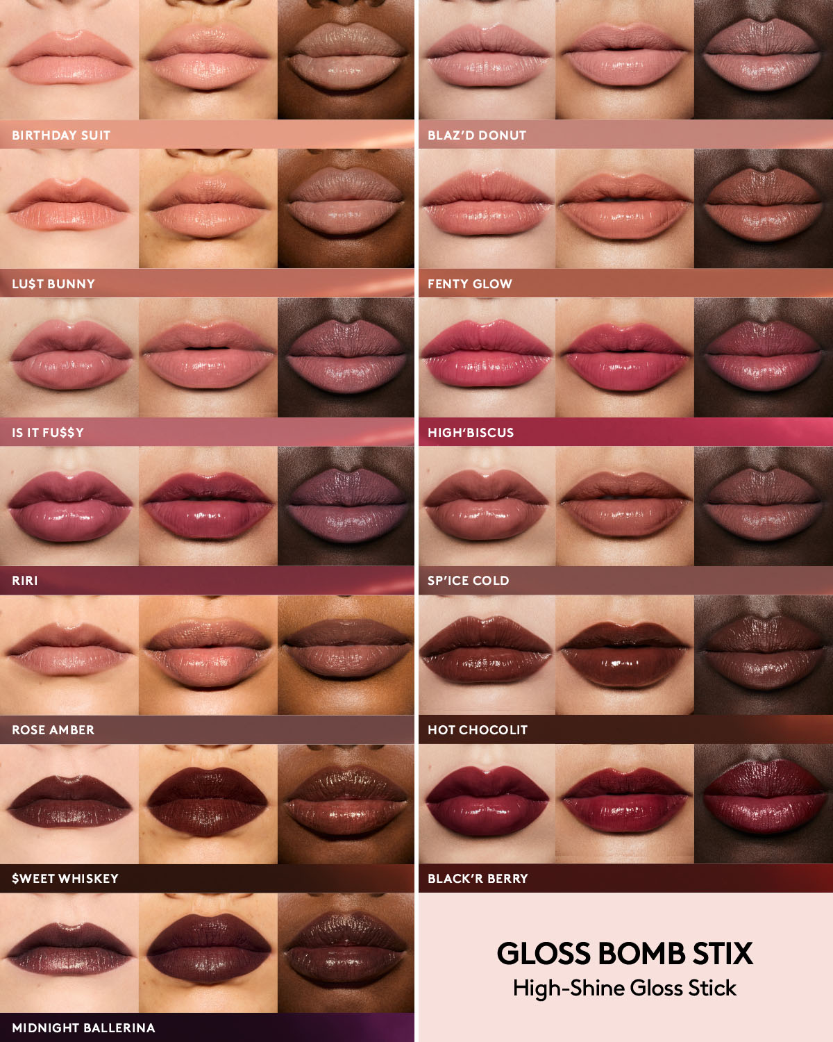 Fenty Beauty Gloss Bomb Stix gloss $weet Whiskey marron 3,6 g