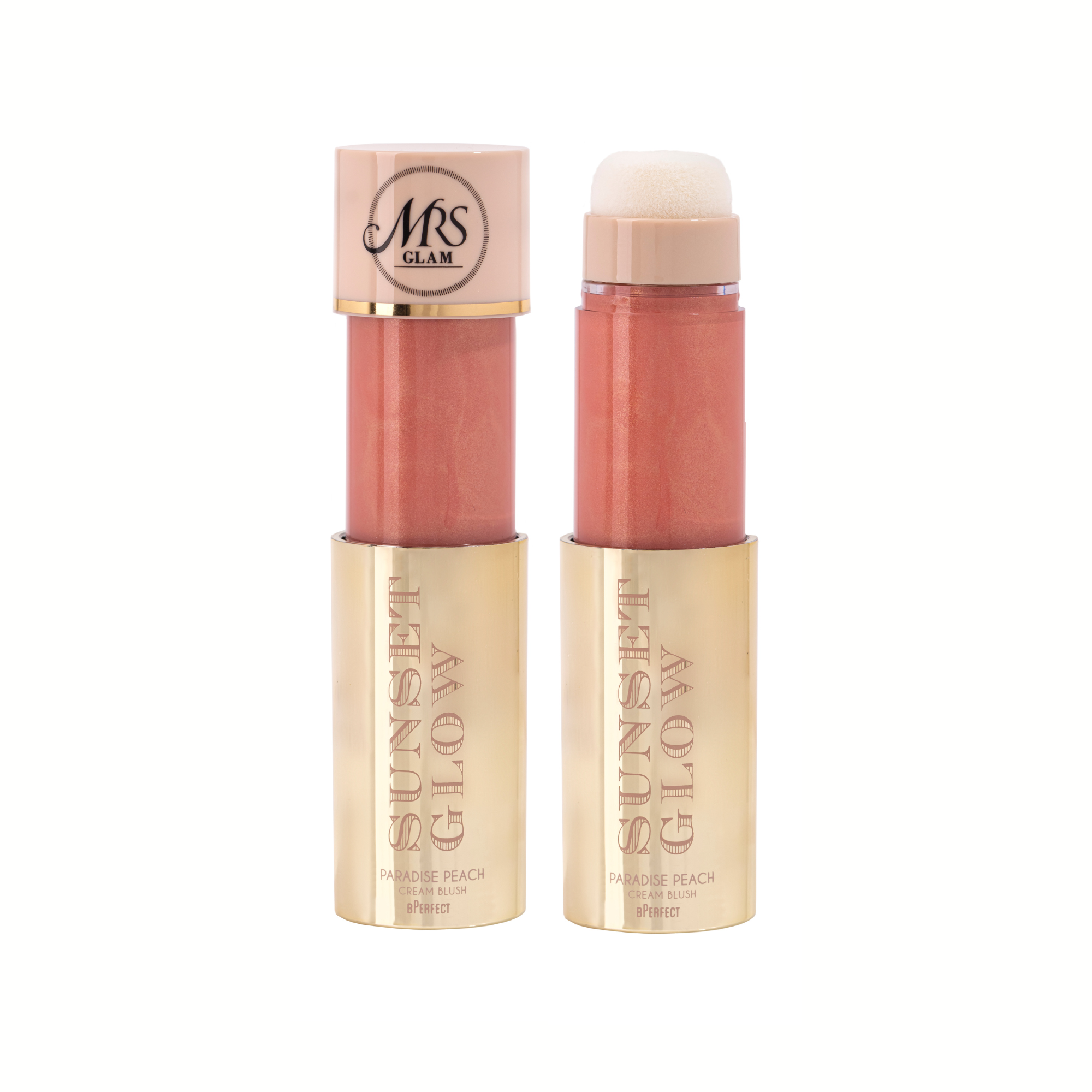 Mrs Glam Sunset Glow blush crème éclat lumineux 10 ml