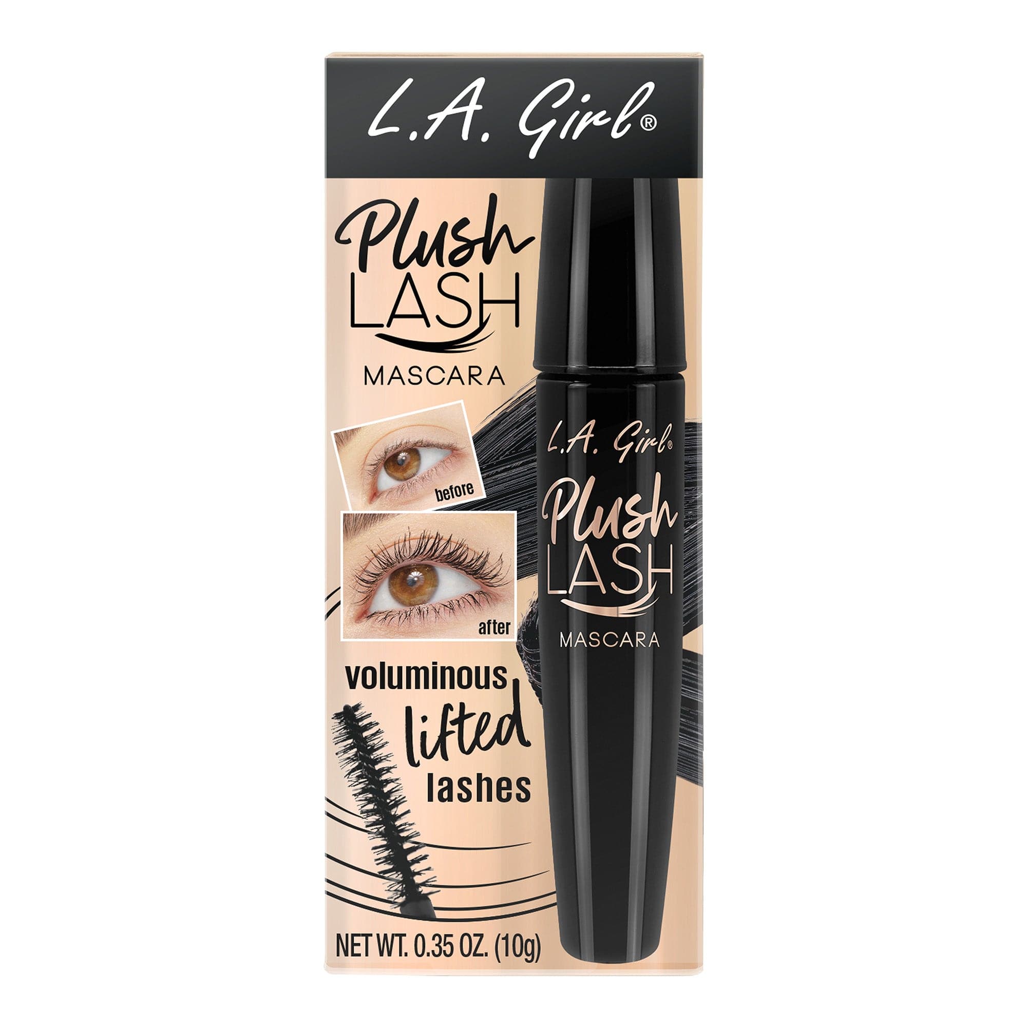 L.A. Girl Plush Lash GMS658 Mascara Velvety Black volume