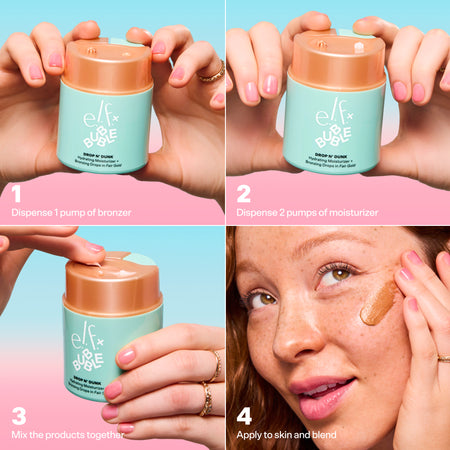 e.l.f. Face Drop N' Dunk Gouttes Bronzantes + Soin