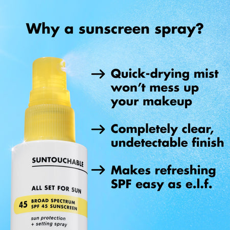 e.l.f. Suntouchable spray fixateur solaire SPF 45
