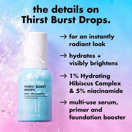 e.l.f. Thirst Burst Drops sérum gel hydratant éclat