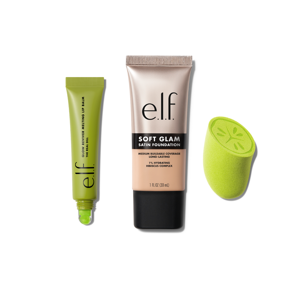e.l.f. Dill-uxe Bundle baume lèvres + fond teint satin