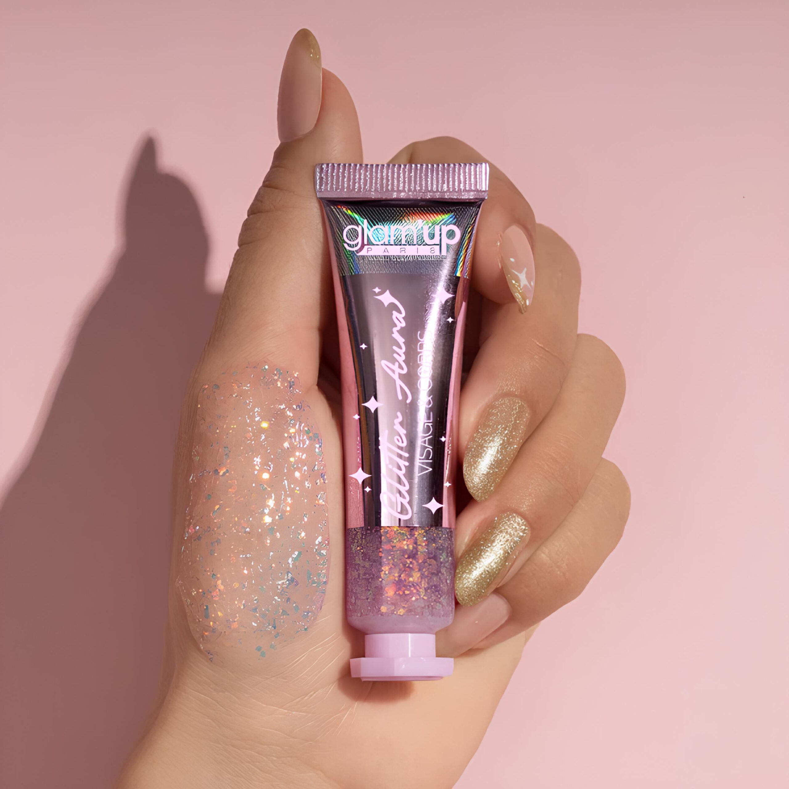 GLAM'UP Le Teint Gel Paillettes Glitter Aura N°2 visage