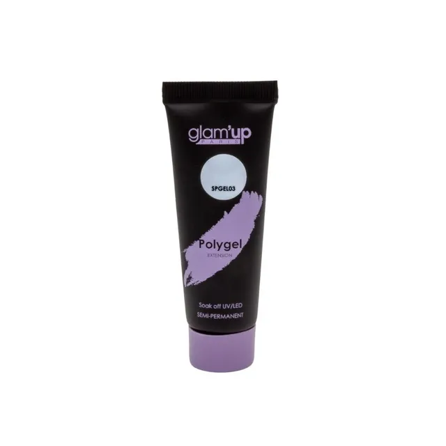 GLAM'UP Les Ongles Poly Gel Semi-Permanent Blanc UV