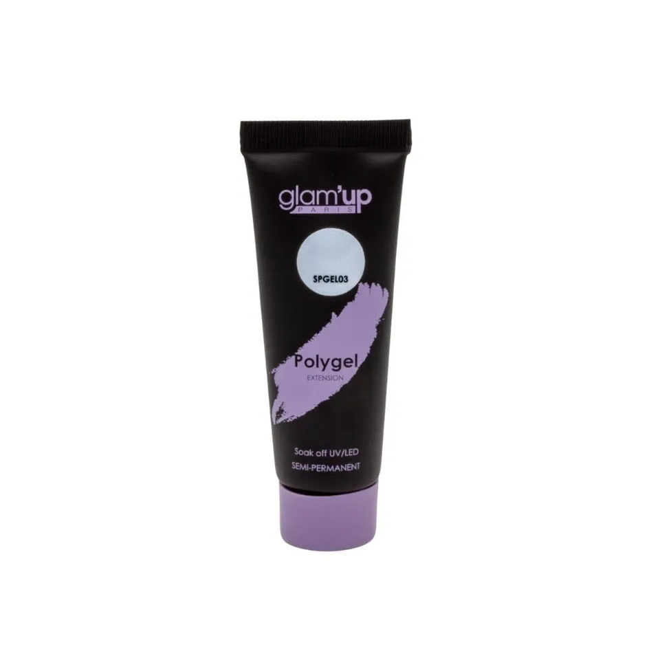 GLAM'UP Les Ongles Poly Gel Semi-Permanent Blanc UV