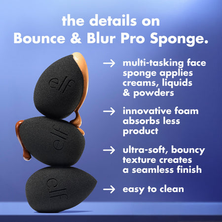 E.L.F Brushes & Tools Éponge Teint Bounce & Blur Vegan