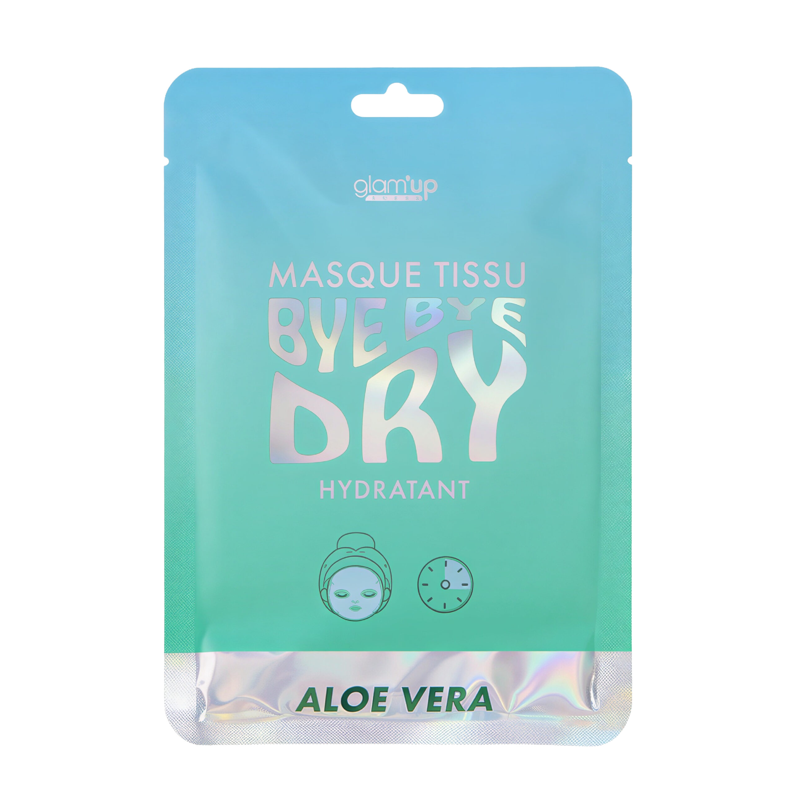 GLAM'UP Skincare Masque Tissu Bye Bye Dry Aloe Vera