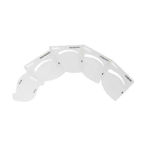 TEMPTU Airbrush Supplies Brow Stencils pochoirs sourcils 4 formes