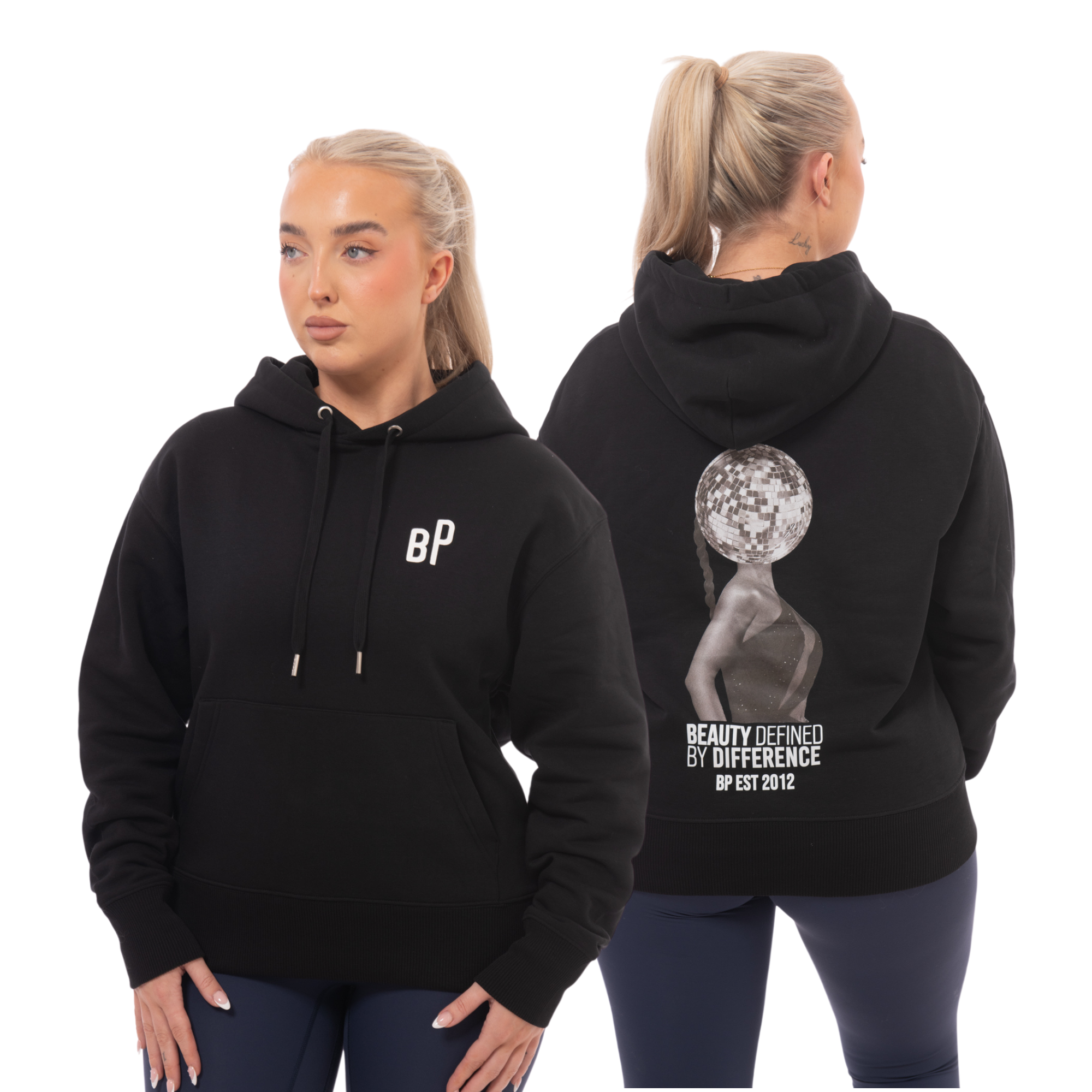 Be Perfect Black Hoodie sweat capuche noir coton bio