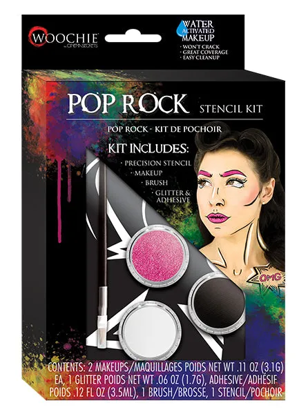 Cinema Secrets Woochie Pop Rock Stencil Kit maquillage rock