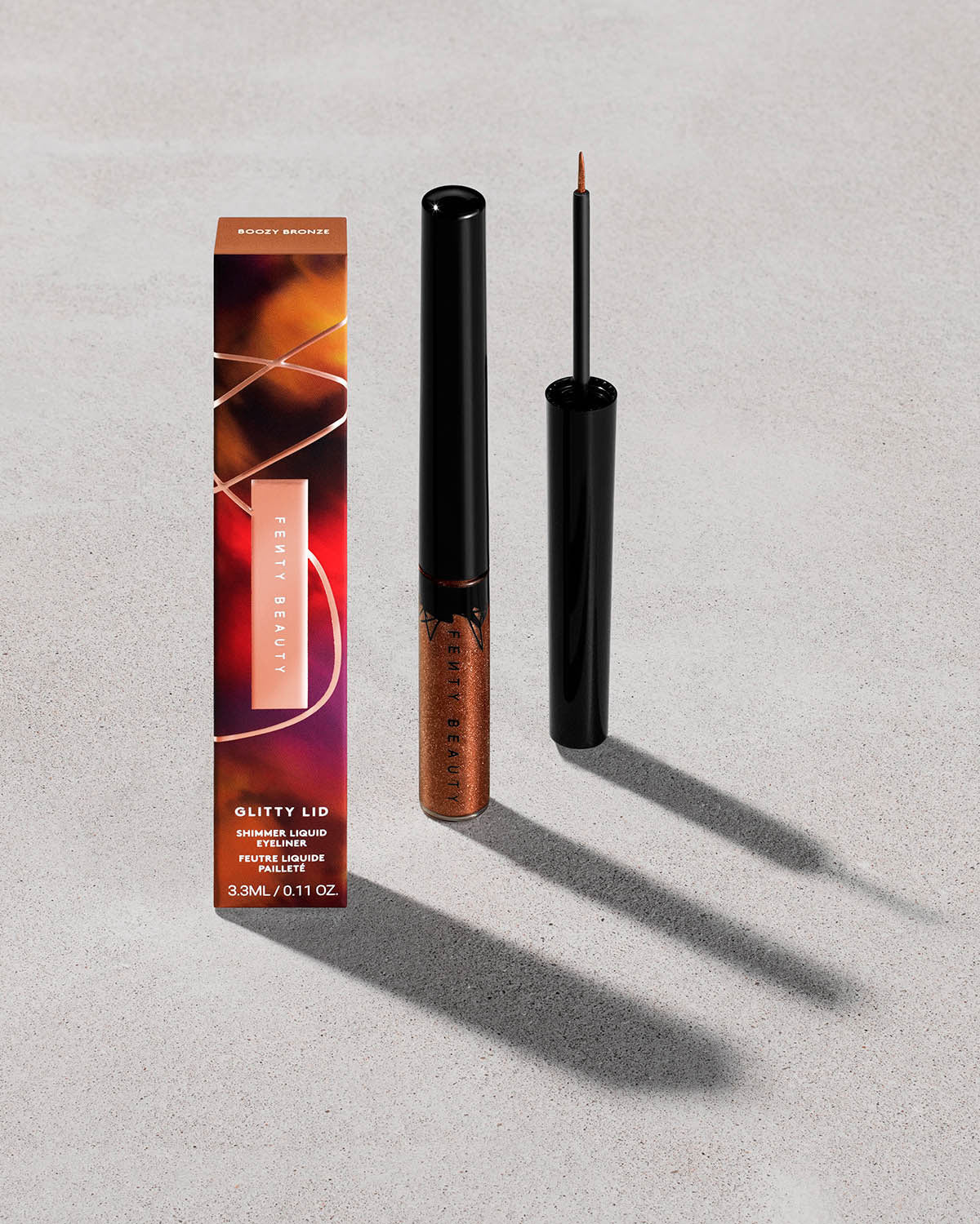 Fenty Beauty Glitty Lid Eyeliner liquide Boozy Bronze métal