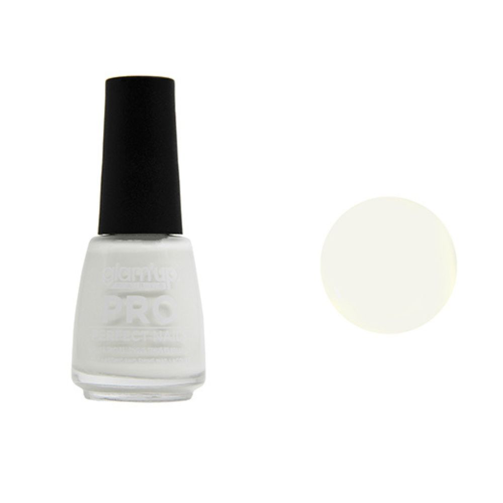 GLAM'UP Les Ongles Vernis XL Pro Effet Gel Blanc 18 ml