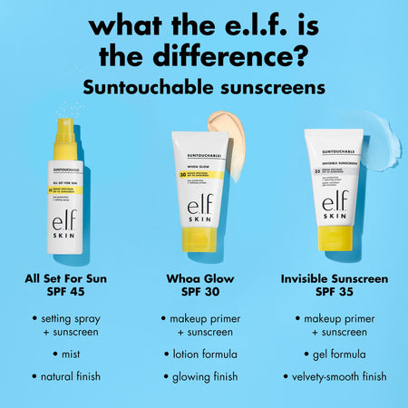 e.l.f. Suntouchable spray fixateur solaire SPF 45