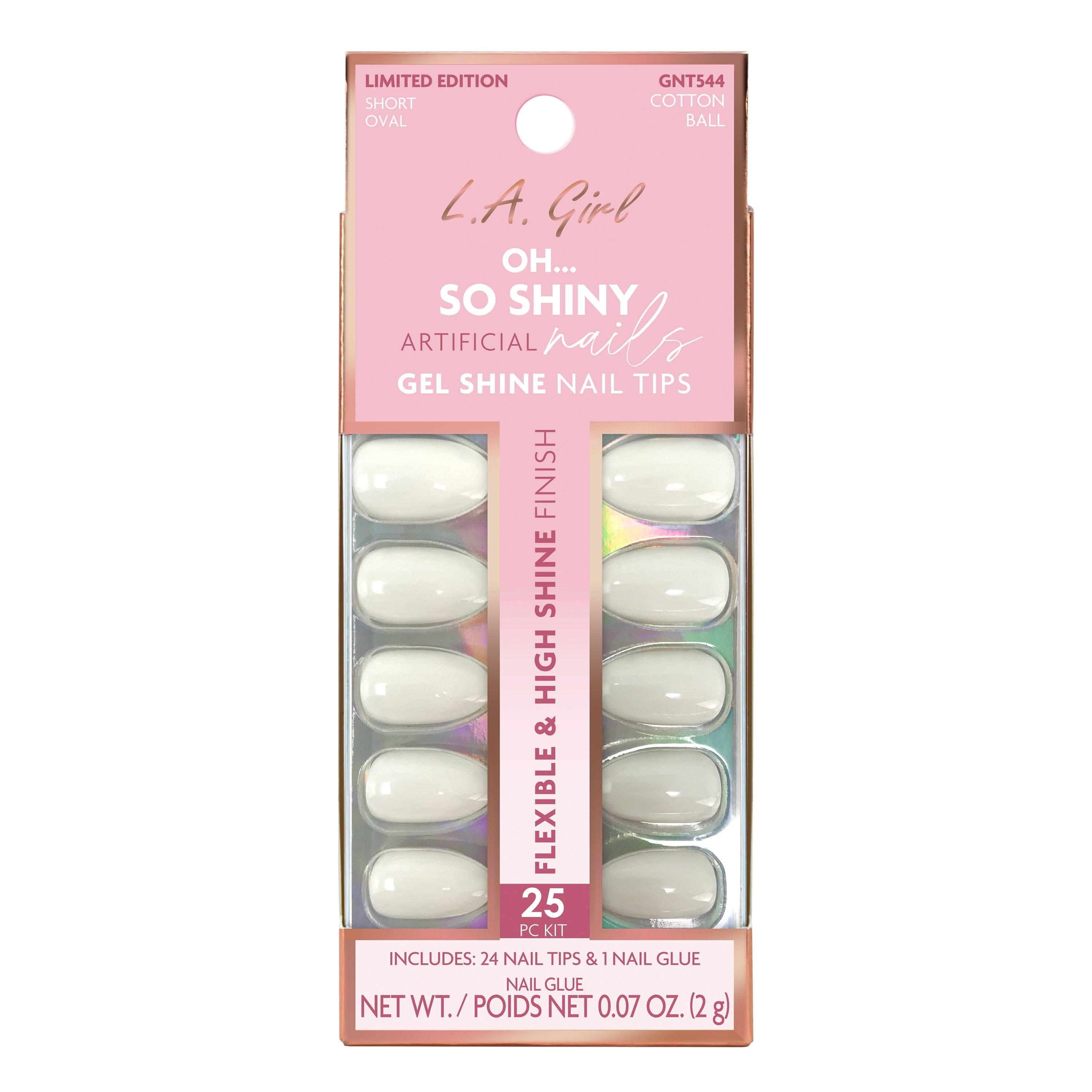 L.A. Girl Nails GNT151AG Cloud Nine faux ongles courts 24 pcs
