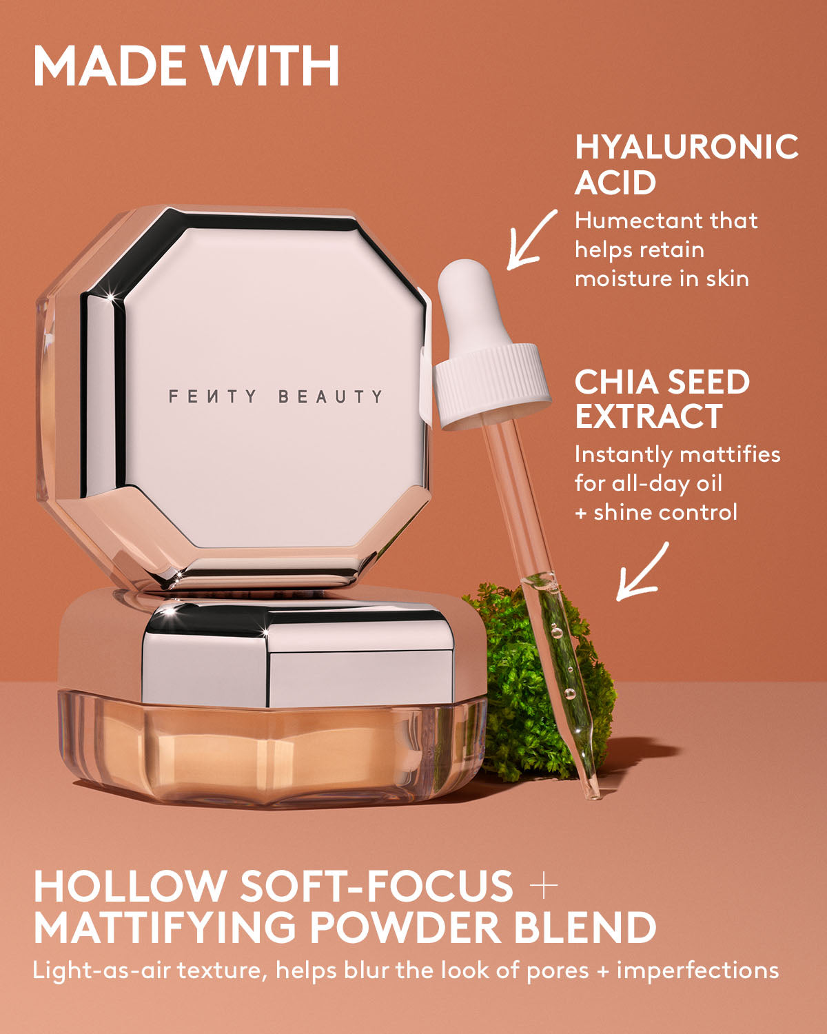 Fenty Beauty Set it Down poudre libre Mocha 28 g fini mat