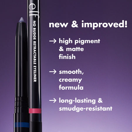 E.L.F Eyes No Budge Eyeliner Rétractable Noir Longue Tenue
