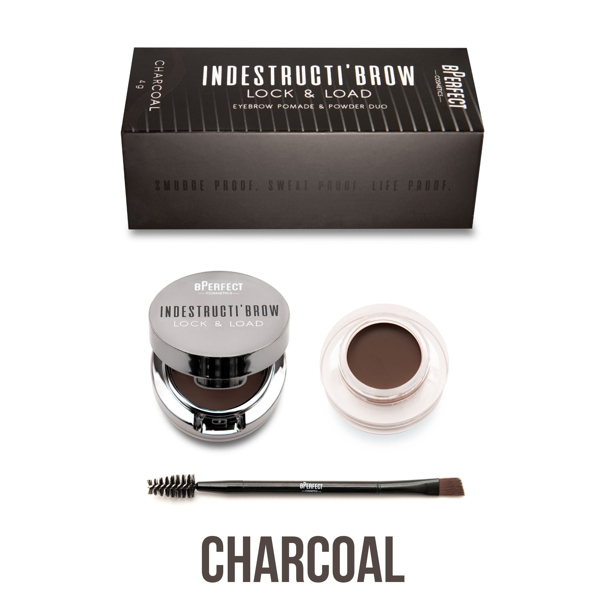 BPerfect IndestructiBrow Kit Sourcils Poudre Pomade 4 Teintes