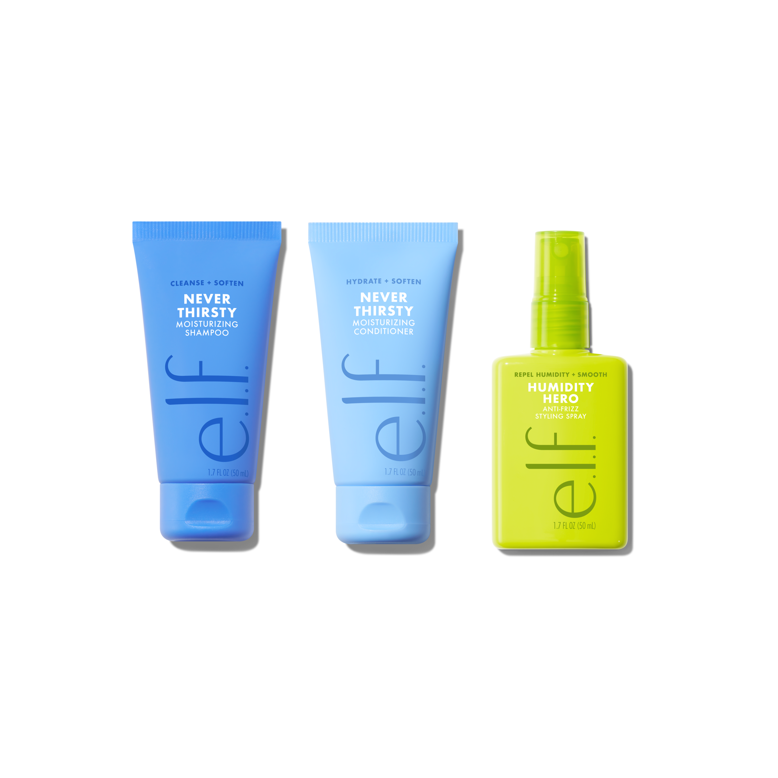 e.l.f. Frizz To Rizz Travel Trio kit cheveux anti-frisottis