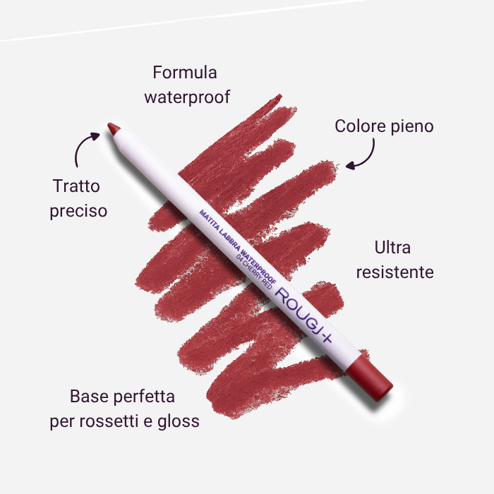 Etoile by Rougj Matita Labbra 04 crayon lèvres waterproof cherry red
