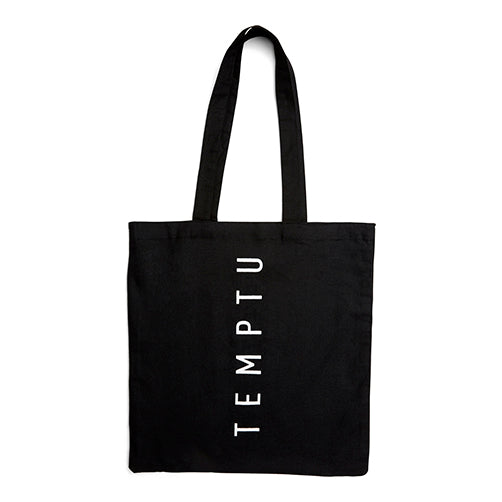 TEMPTU Grand Sac Coton Noir 38x42 cm accessoire