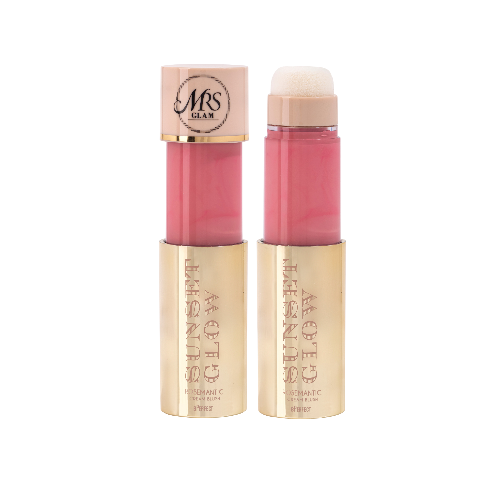 Mrs Glam Sunset Glow blush crème éclat lumineux 10 ml