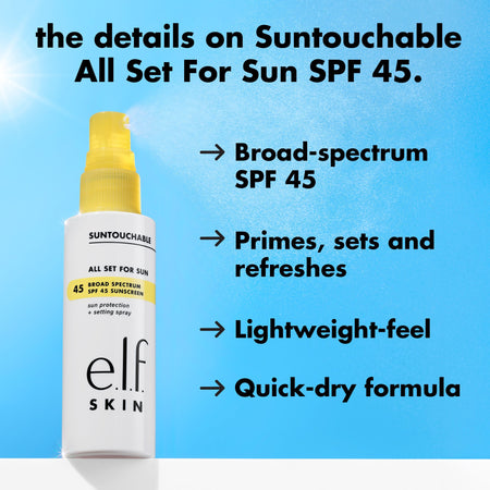 e.l.f. Suntouchable spray fixateur solaire SPF 45
