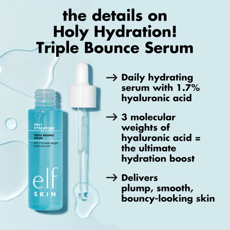E.L.F. Holy Hydration Triple Bounce sérum visage hydratant