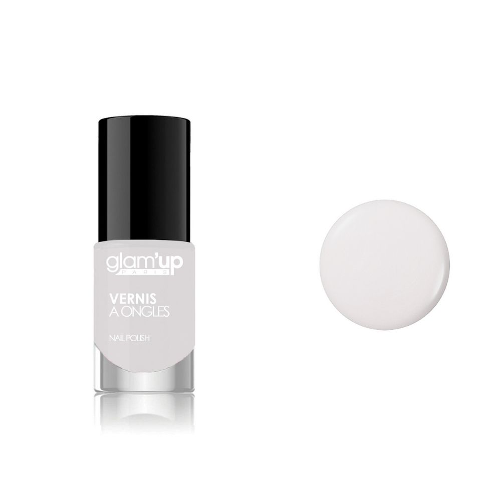 GLAM'UP Les Ongles Vernis à Ongles Milky Blanc laiteux