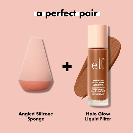 E.L.F Halo Glow Éponge Silicone Biseautée multi-usage