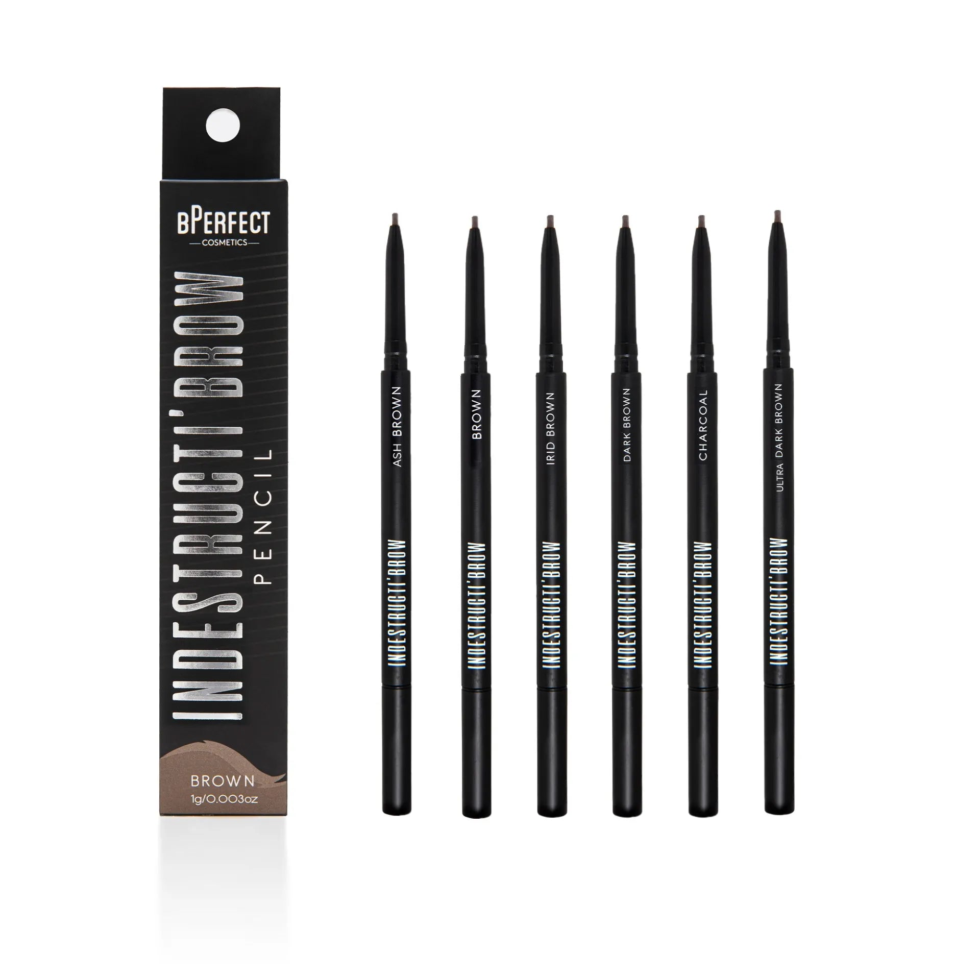 BPerfect Indestructi'Brow Pencil crayon sourcils lot 6 longue tenue