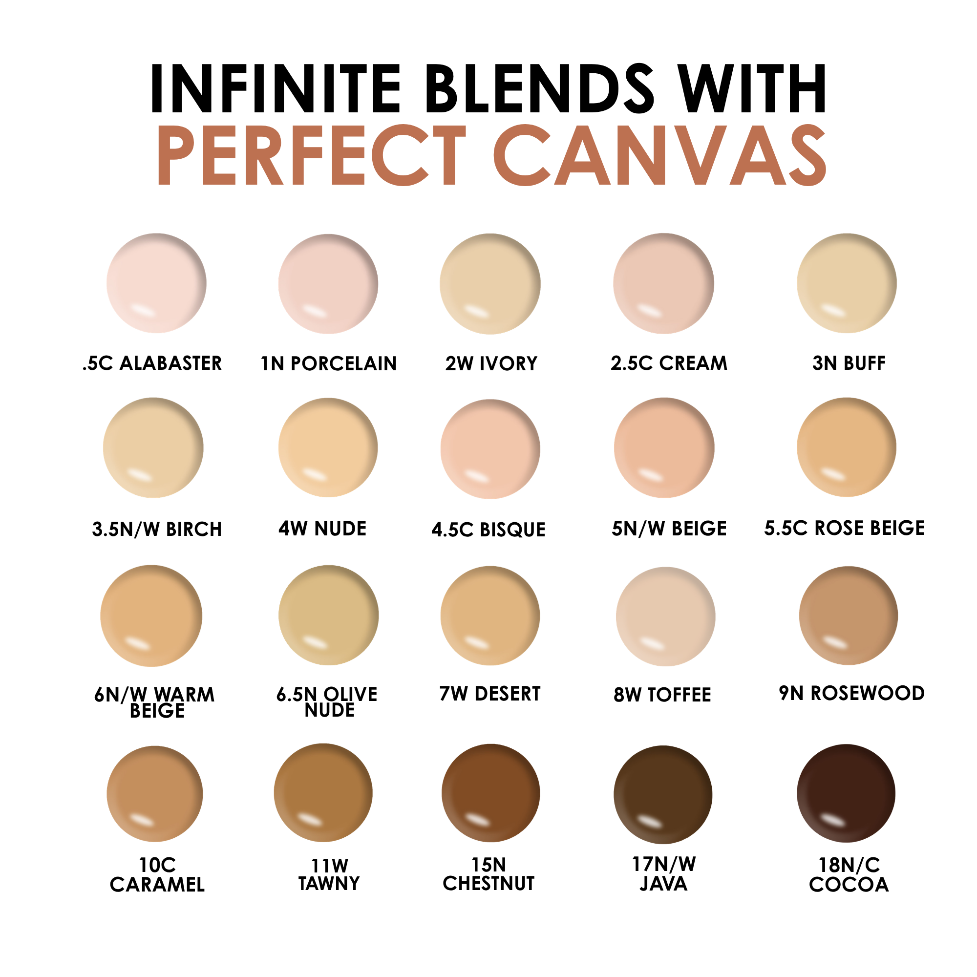 Temptu Perfect Canvas Fond de Teint Airbrush Coffret 20 Teintes