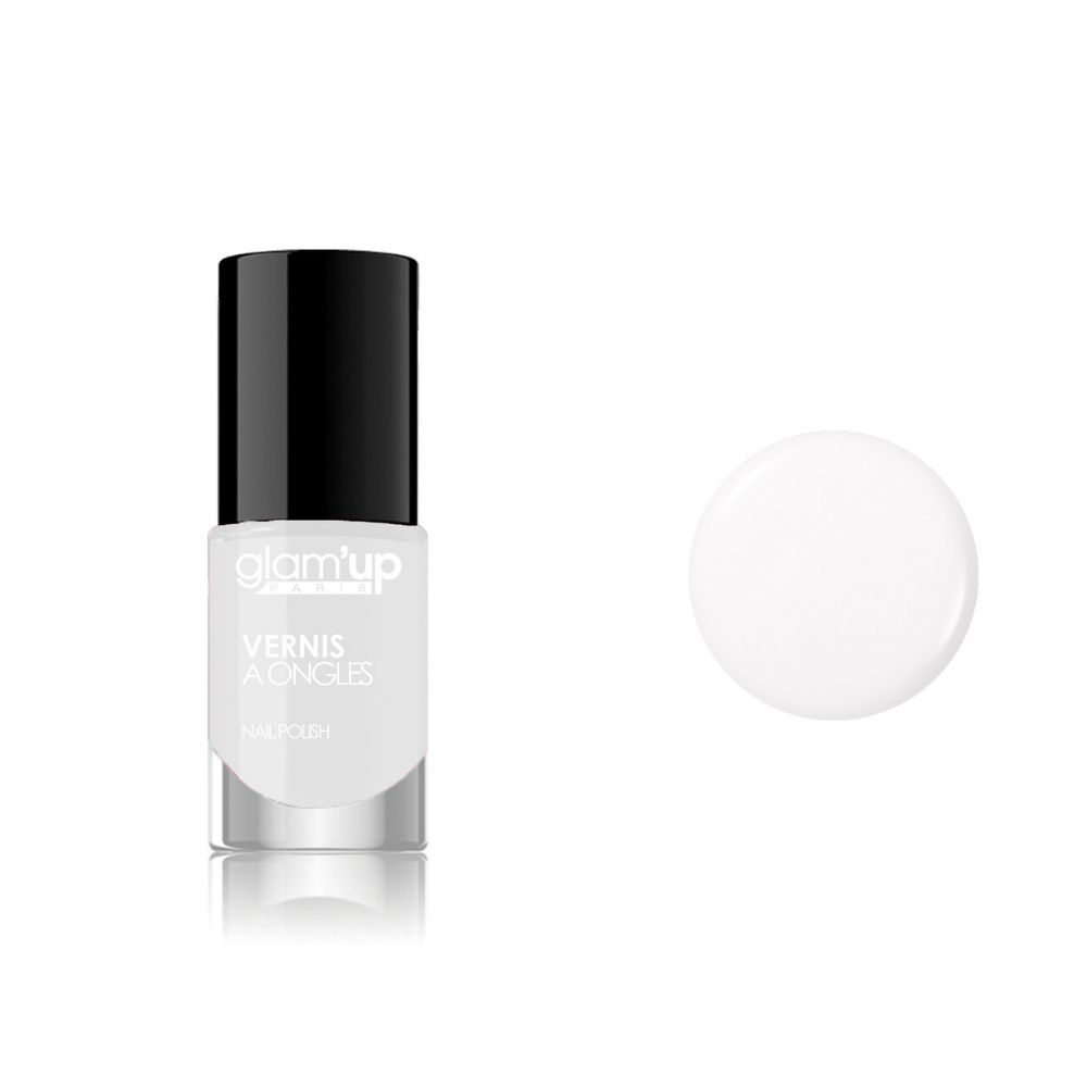 Glam'Up Les Ongles Vernis à Ongles Blanc Brillance