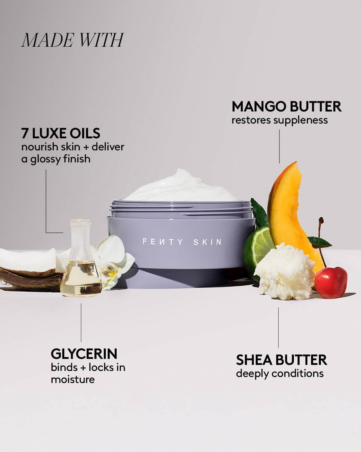 Fenty Lil Butta Dropz crème corps pailletée mini trio
