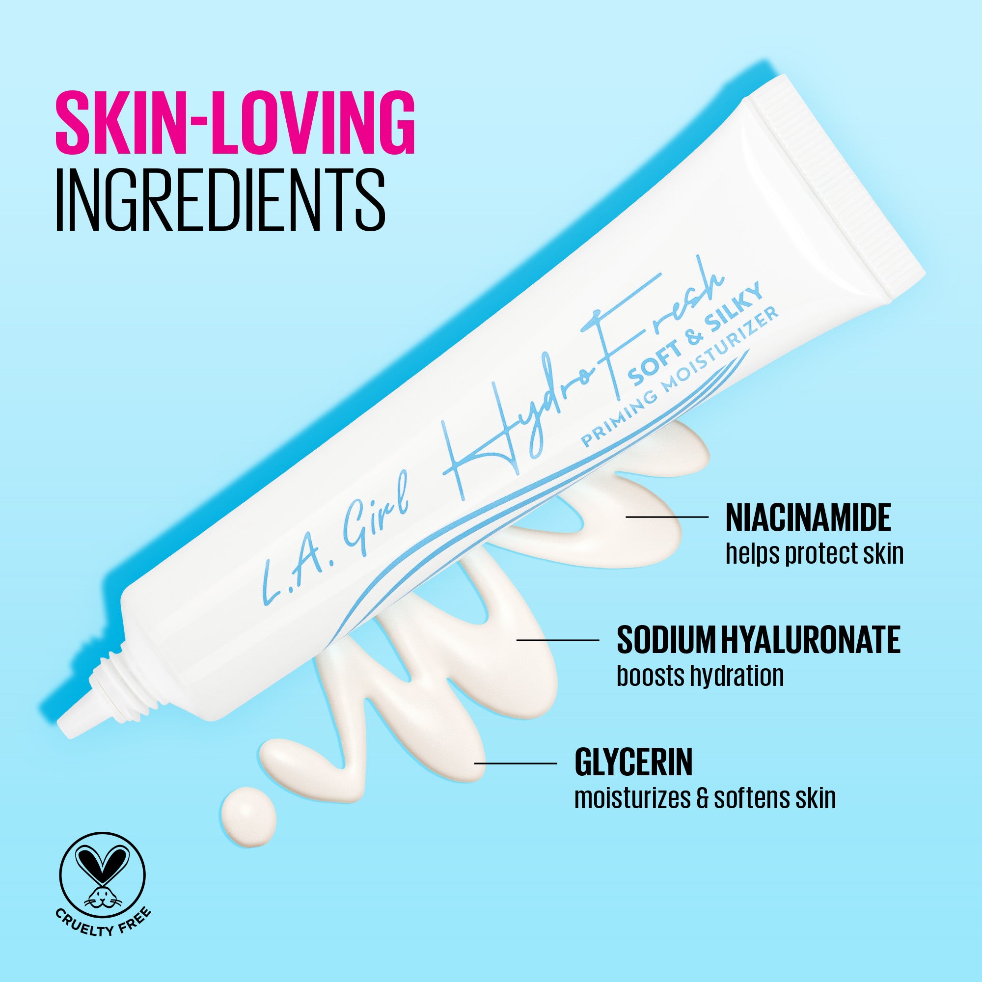 L.A. Girl Prime & Set Hydro Fresh base visage GFB157 hydratante