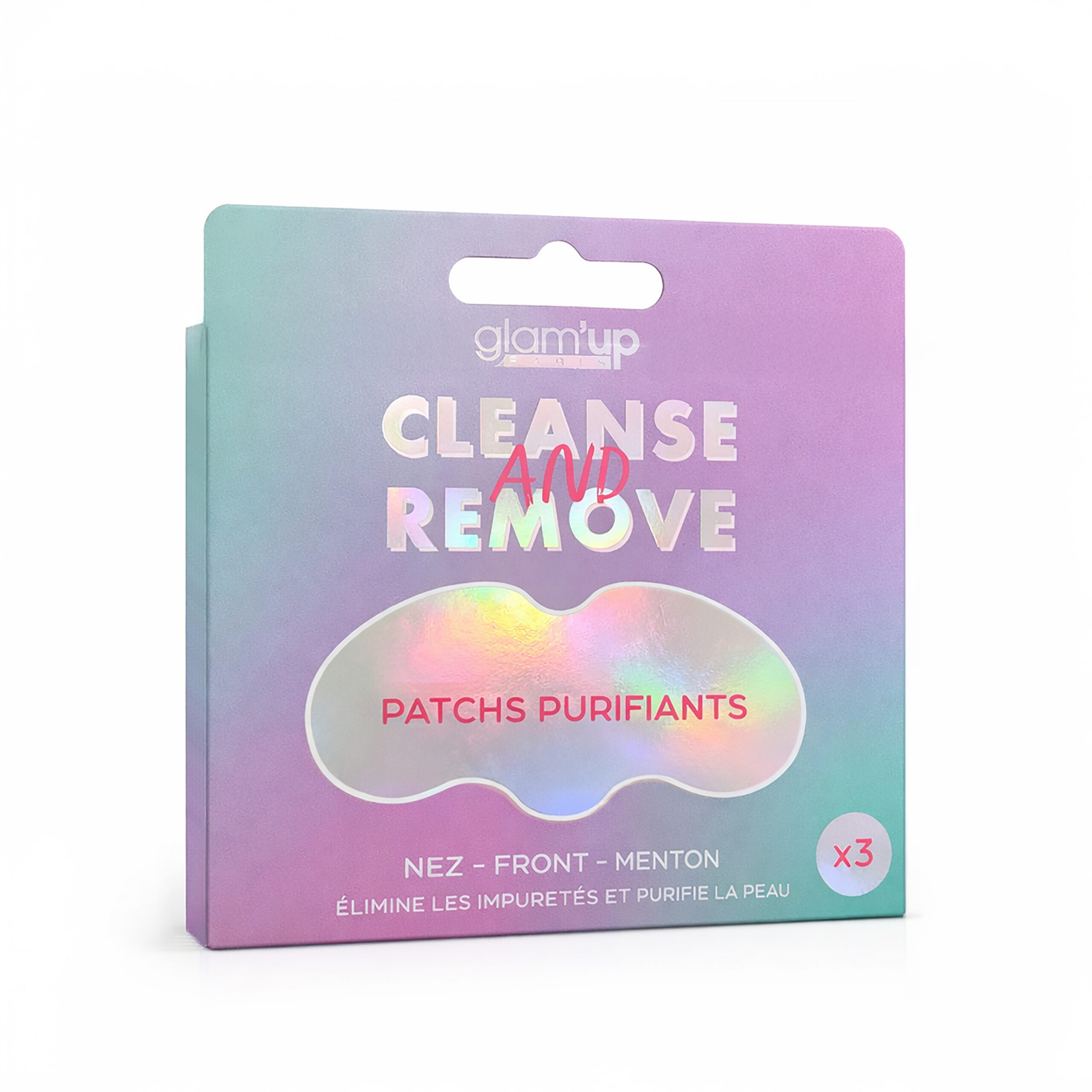 GLAM'UP Skincare Patchs Purifiants Nez & Front x3 pores