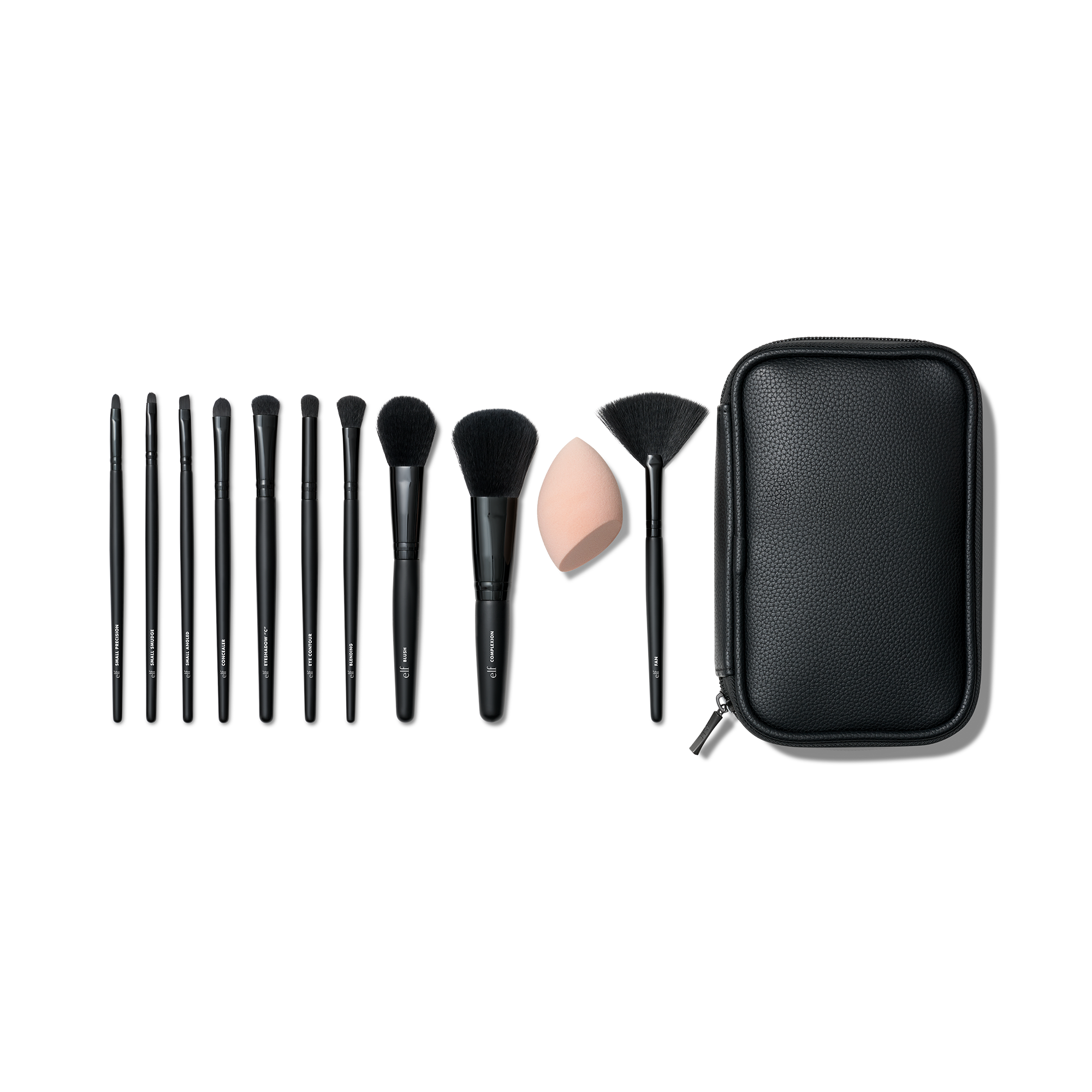 E.L.F. Full Face Set 11 Pinceaux Maquillage Trousse Voyage Teint