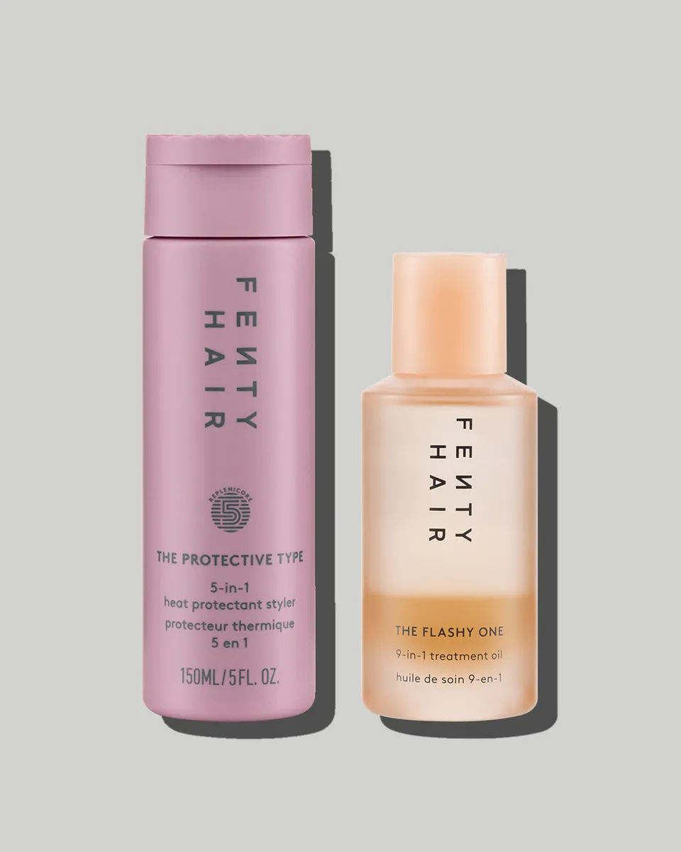 Fenty Beauty Heat Stylers Bundle Coffret Cheveux Crème + Huile