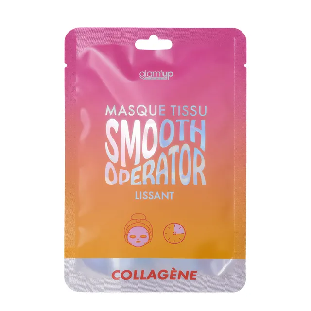 GLAM'UP Skincare Masque Tissu Smooth Operator Collagène