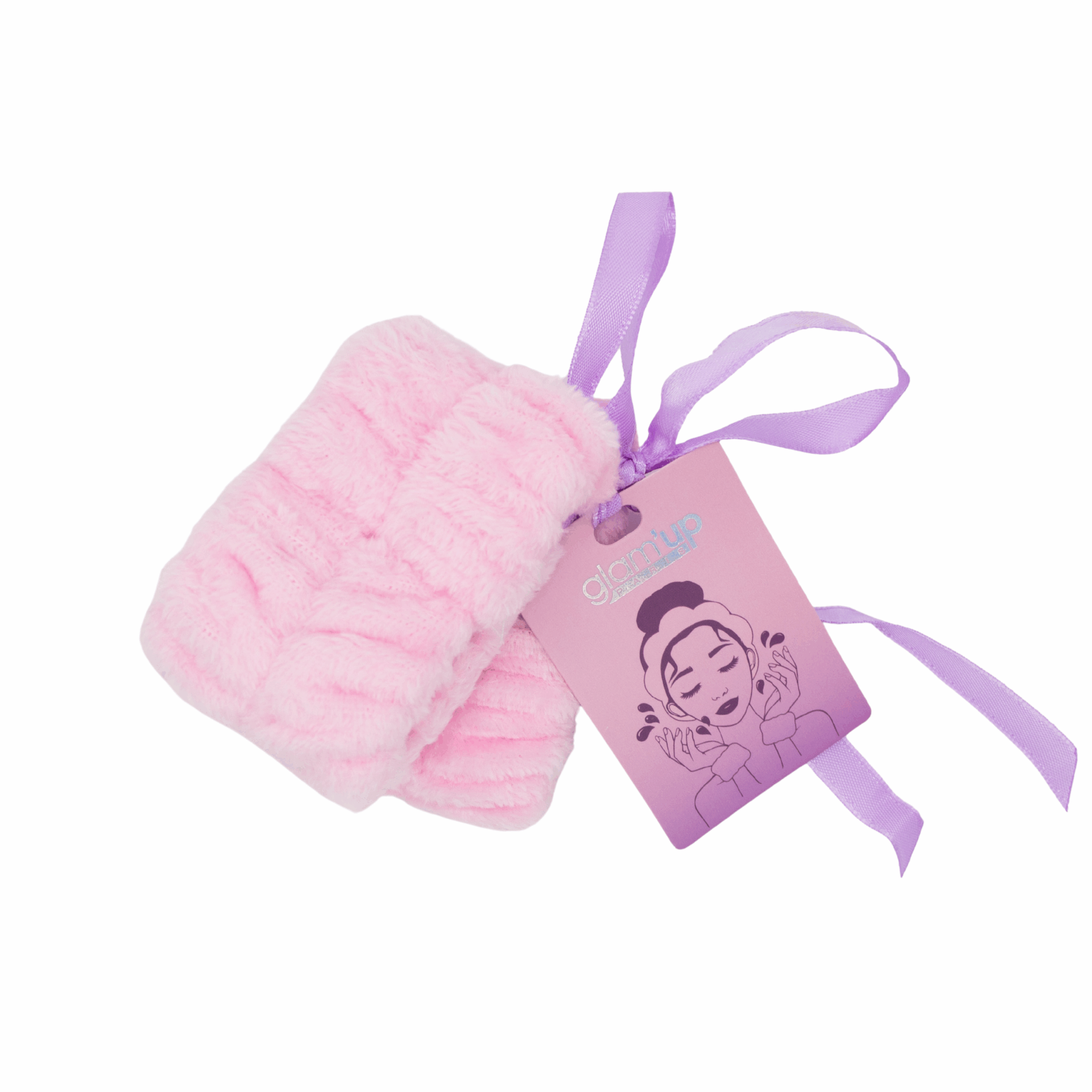 Glam'Up Skincare Manchettes Éponge Rose Lavables