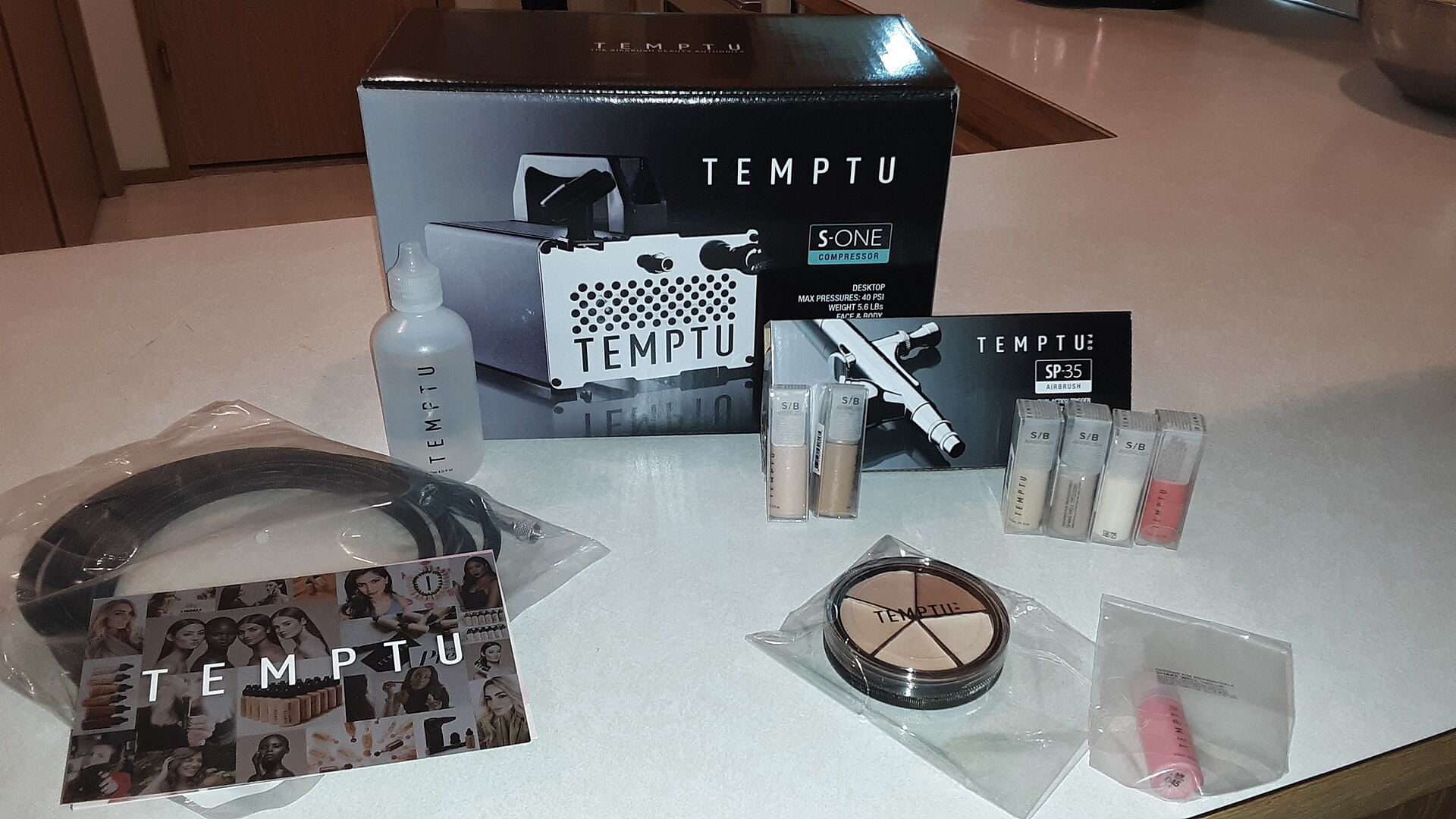 TEMPTU Tuyau Aérographe Nylon Tressé 3 m 1/8