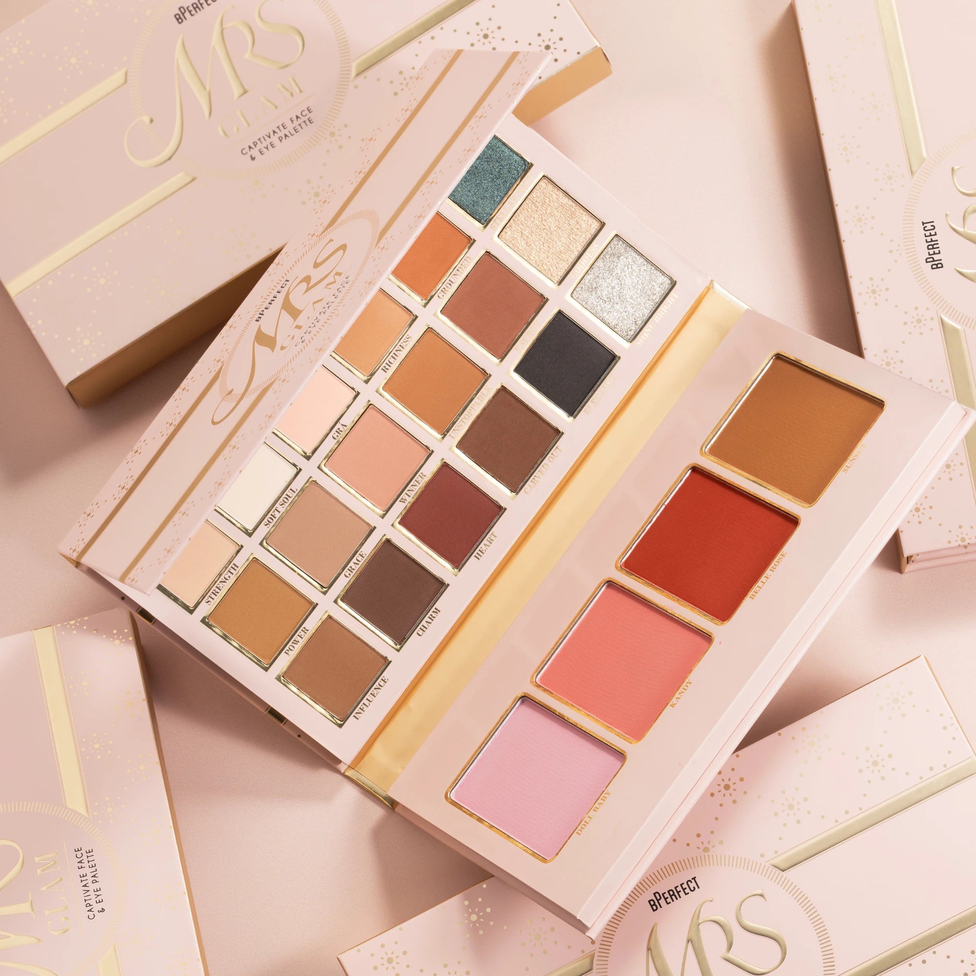 Be Perfect Mrs Glam Captivate palette visage et yeux 48 g