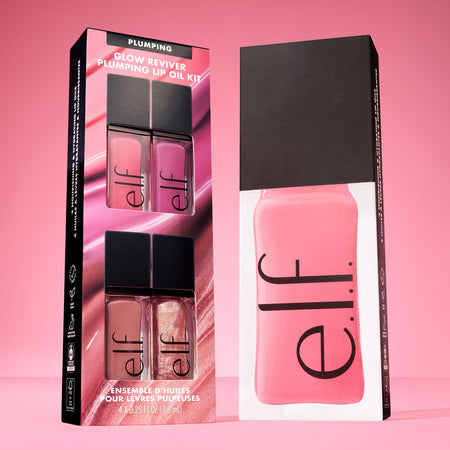 e.l.f. Glow Reviver Huile Lèvres Repulpante Kit 4 Teintes