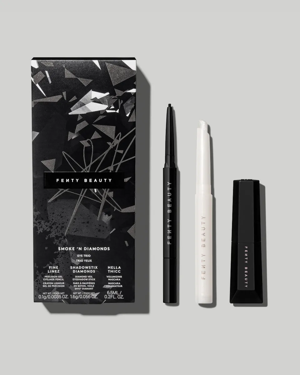 Fenty Beauty Smoke 'N Diamonds Trio yeux liner fard mascara