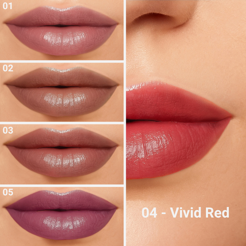 Etoile By Rougj rouge gloss 4 Vivid Red hydratant
